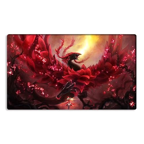 Neue Mlikemat Playmat Akiza Izinski Schwarzer Rosendrache TCG CCG Sammelkartenspielmatte Keine Zonen + Gratis Tasche (ZD014-99-K-No Zones) von Mlikemat