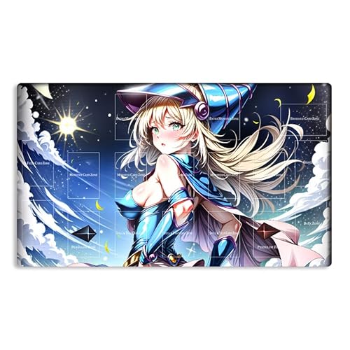 New Mlikemat Playmat Dark Magician Girl, TCG CCG OCG Sammelkartenspielmatte mit Zonen + gratis Tasche (ZD039-010-A) von Mlikemat