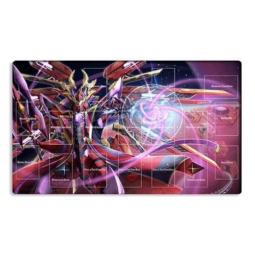 New Mlikemat Playmat Kashtira Arise-Heart TCG CCG OCG Sammelkartenspielmatte mit Zonen + Gratis Tasche (ZD014-059-A) von Mlikemat