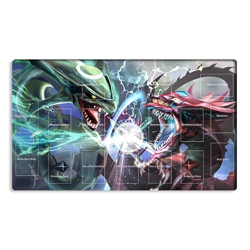 Neue Mlikemat Playmat Slifer Der Himmel Drache TCG CCG OCG Sammelkartenspielmatte mit Zonen + Gratis Tasche (ZD039-858-A) von Mlikemat