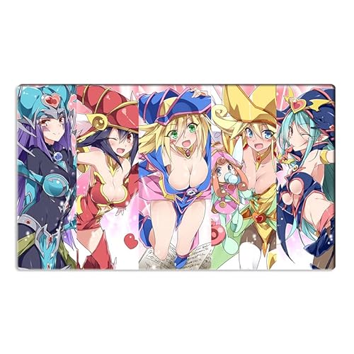 Mlikemat Spielmatte ZD014-100-A Dark Magician Girl Duel Battlefield TCG CCG Matte und kostenlose Tasche von Mlikemat