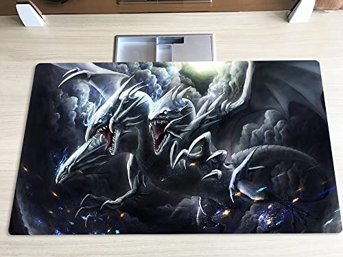 Neue Mlikemat Playmat Blauaugen Ultimativer Drache TCG CCG Sammelkartenspielmatte ohne Zonen + Gratis Tasche (ZD014-106-K-No Zones) von Mlikemat