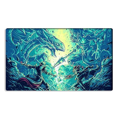 New Mlikemat Playmat Dark Magician TCG CCG Sammelkartenspielmatte ohne Zonen + Gratis Tasche (ZD014-263-K-No Zones) von Mlikemat