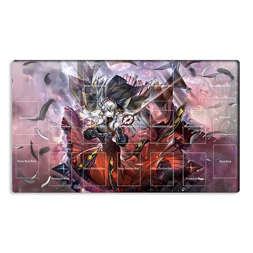 New Mlikemat Playmat Red Cartesia Die tugendhafte TCG CCG OCG Sammelkartenspielmatte mit Zonen + Gratis Tasche (ZD014-346-A) von Mlikemat