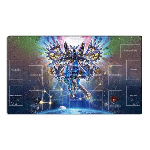 Mlikemat New Board Game Playmat Drytron TCG CCG Sammelkartenspiel Matte mit Zonen + Gratis Tasche (ZD039-305-A) von Mlikemat