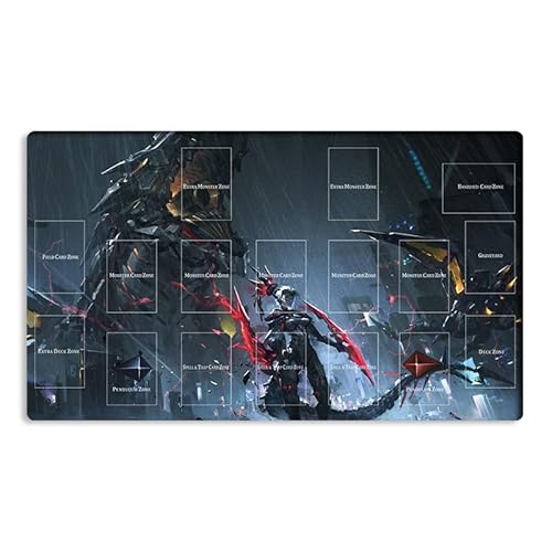 New Mlikemat Playmat Dinomorphia Kentregina TCG CCG OCG Sammelkartenspielmatte mit Zonen + Gratis Tasche (ZD039-855-A) von Mlikemat