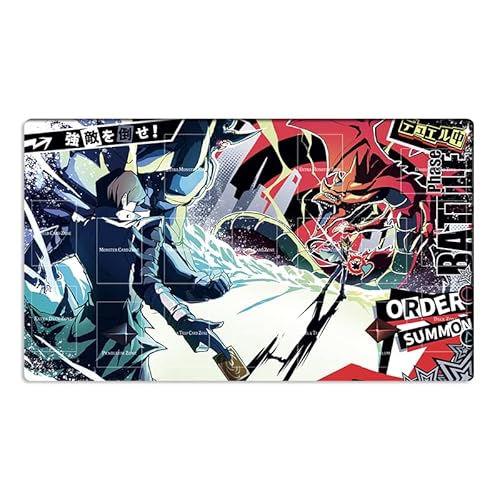 Neue Mlikemat Playmat Slifer Der Himmel Drache & Kaiba Seto TCG CCG OCG Sammelkartenspielmatte mit Zonen + Gratis Tasche (ZD039-959-A) von Mlikemat