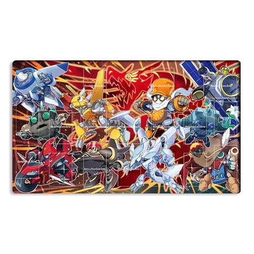 Neue Mlikemat Playmat TCG CCG OCG Sammelkartenspielmatte mit Zonen + Gratis Tasche (ZD014-270-A) von Mlikemat