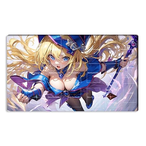 Neue Mlikemat Playmat TCG CCG OCG Sammelkartenspielmatte mit Zonen + Gratis Tasche (ZD014-504-A) von Mlikemat