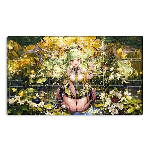 New Mlikemat Playmat Traptrix Sera TCG CCG OCG Sammelkartenspielmatte mit Zonen + Gratis Tasche (ZD039-199-A) von Mlikemat