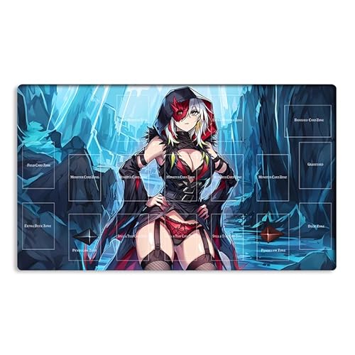 Neue Mlikemat Playmat TCG CCG OCG Sammelkartenspielmatte mit Zonen + Gratis Tasche (ZD039-509-A) von Mlikemat