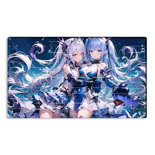 Neue Mlikemat Playmat TCG CCG OCG Sammelkartenspielmatte mit Zonen + gratis Tasche (ZD014-632-A) von Mlikemat