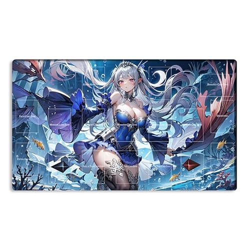 New Mlikemat Playmat Tearlaments Scheiren TCG CCG OCG Sammelkartenspielmatte mit Zonen + Gratis Tasche (ZD014-645-A) von Mlikemat