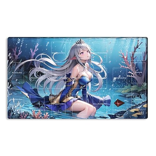 New Mlikemat Playmat Tearlaments Scheiren TCG CCG OCG Sammelkartenspielmatte mit Zonen + Gratis Tasche (ZD014-730-A) von Mlikemat