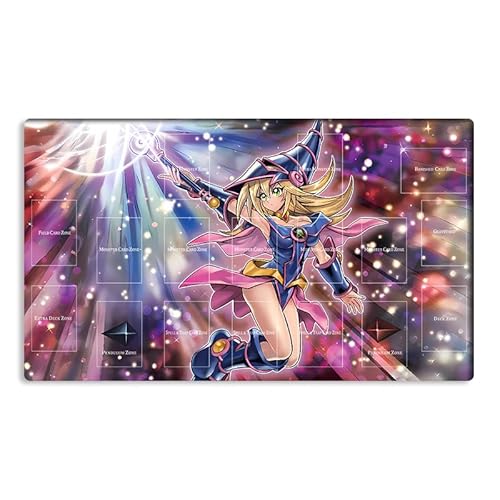 New Mlikemat Playmat Dark Magician Girl TCG CCG OCG Sammelkartenspiel Matte Tischunterlage mit Zonen + Tasche (YG001-050-A) von Mlikemat