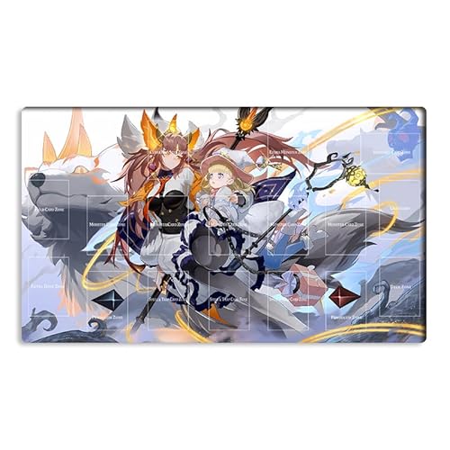 New Mlikemat Playmat Die Prüfung des weißen Waldes TCG CCG OCG Sammelkartenspiel Matte Tischunterlage mit Zonen + Gratis Tasche (YG001-188-A) von Mlikemat