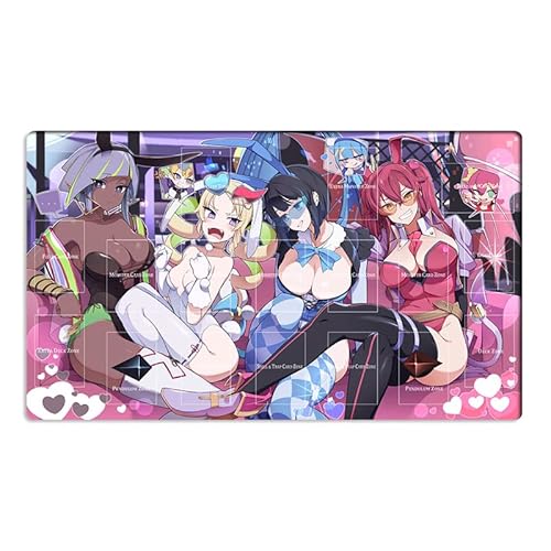 New Mlikemat Playmat Evil Zwilling Kisikil & Lilla TCG CCG OCG Sammelkartenspielmatte mit Zonen + Gratis Tasche (ZD039-572-A) von Mlikemat