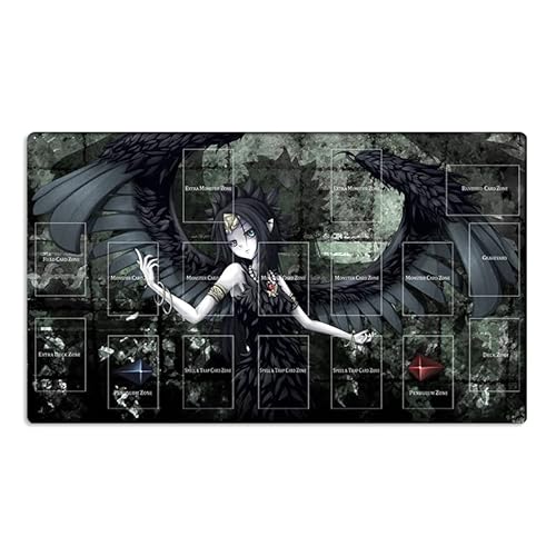 New Mlikemat Playmat Fabled Grimro TCG CCG OCG Sammelkartenspielmatte mit Zonen + Gratis Tasche (ZD014-83-A) von Mlikemat