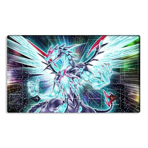 New Mlikemat Playmat Galaxy-Eyes Photon Drache TCG CCG OCG Sammelkartenspiel Matte Tischunterlage mit Zonen + Gratis Tasche (YG001-092-A) von Mlikemat