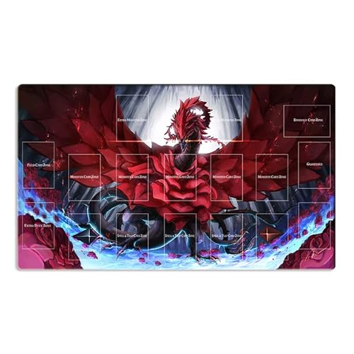 New Playmat Black Rose Dragon TCG CCG Trading Card Game Mat Play Pad Free Bag von Mlikemat