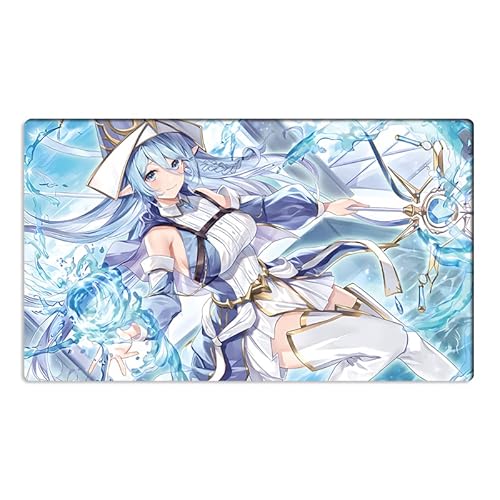 Mlikemat Mlikemat Neue Spielmatte Aquamancer of The Sanctuary TCG CCG Trading Card Game Mat Pad + Free Bag ZD039-606-K von Mlikemat