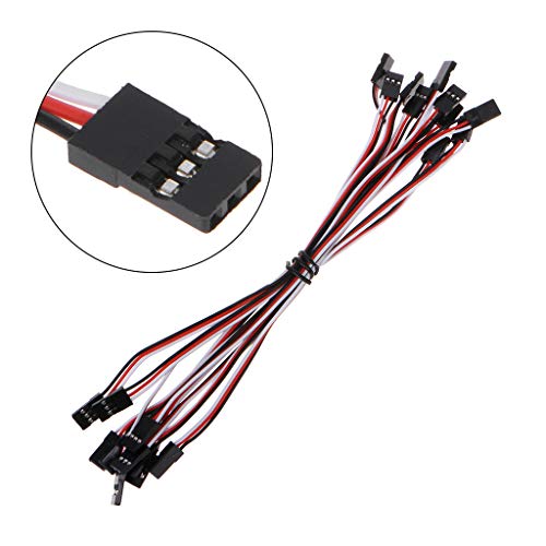 Mllepjdh 10pcs 10 cm Quadcopter Extension Servo Blei Futaba Männlich Zum Männlichen Drahtkabel von Mllepjdh