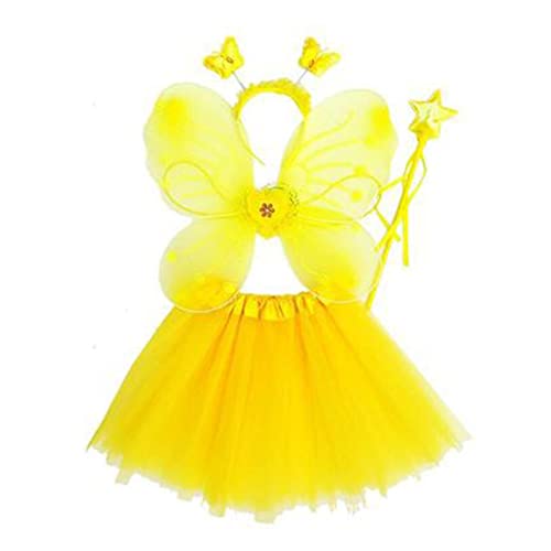 Mllepjdh 4 x Schmetterlings-Haarband, für Tanz, Geburtstag, Party, Fee, Prinzessin, Partygeschenk von Mllepjdh