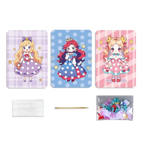 Mllepjdh Childhood Dream Handbemaltes Prinzessin Dress Up Stocherbuch Chiristmas Party Girls Dress Up Interaktives Stocherspielzeug von Mllepjdh