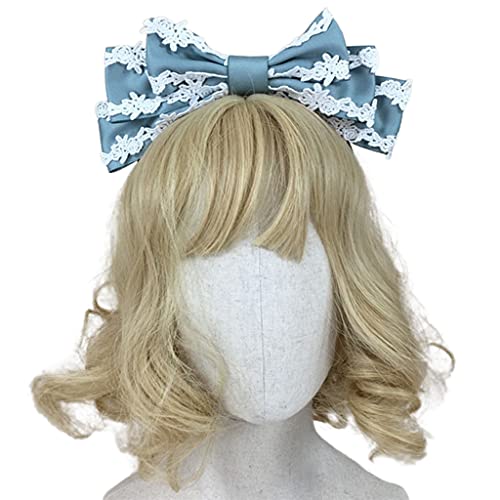 Mllepjdh Mädchen-Haarreif mit Schleife, Spitze, mehrfarbig, Kopfschmuck, Dienstmädchen, Kopfschmuck, Anime, Cosplay, Stirnband von Mllepjdh