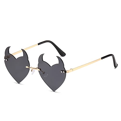 Mllepjdh Sonnenbrille Halloween Brille Horn Sonnenbrille Cosplay Party Lustige Brillen von Mllepjdh