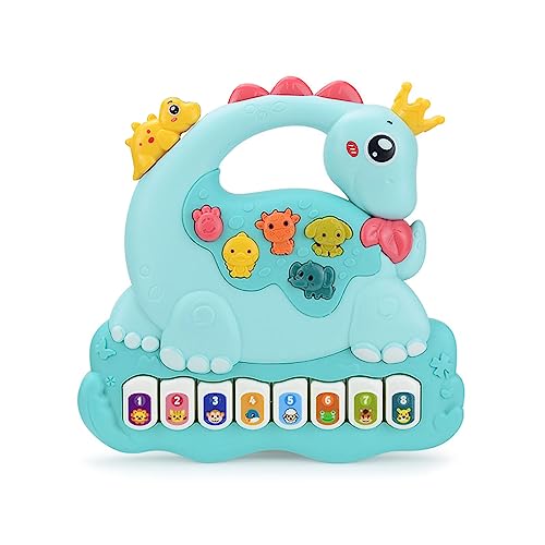 Multifuction Verbessern Intelligenz Musikalische Klavier Spielzeug Baby Tastatur Spielzeug Dinosaurier Form von Mllepjdh