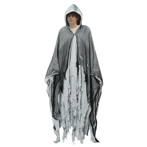 Adult Dress Cape, Halloween Role-Playing Cloak, Mysterious Cloak Kostüm, Unisex Halloween Cloak, Mesh Design Cloak, Gothic Halloween Cape, Creepy Kostüm Accessory, Elegant Party Cloak, Themed Dance von Mlllokfki