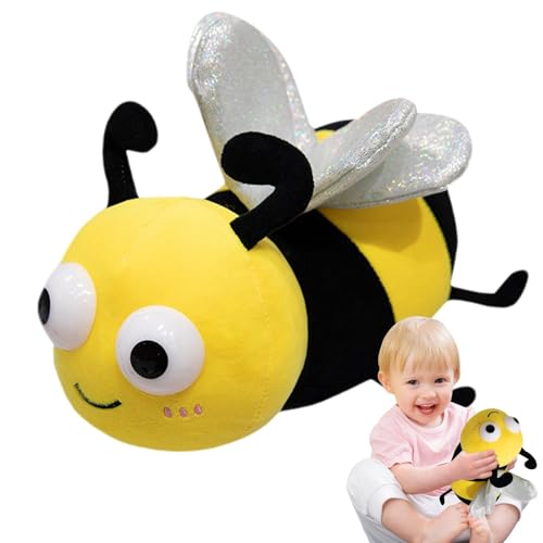 Bee Plüschtier, niedliches Tier, kleines Bienenkissen, Honey Bee Plüsch, Kissen für Zuhause, Hug Pillow Plush Puppe, Plüschtier für Kinder, weiches Honigbienspielzeug, von Mlllokfki