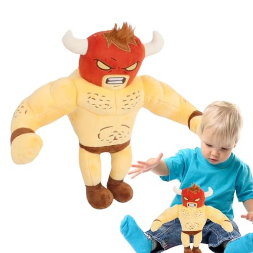 Bison Plush Toy Cute Bison Figures Soft Cartoon Bison Anime Bison Plush Collectible Stuffed Animal Bison Toy for Kids Adorable Plush Collectible Bison doll for Fans Fun Plush von Mlllokfki