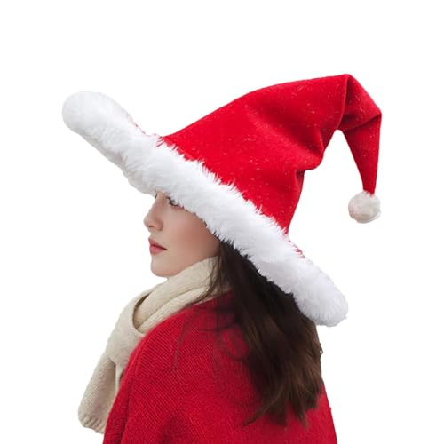 Christmas Witch Hat, Holiday Hat Christmas Red Headwear, Santa Hat Costume, Classic New Year Parties Hat, Festive Witch Hat for Kids, Holiday Costume Accessories, Christmas Headwear, Cute Witch von Mlllokfki