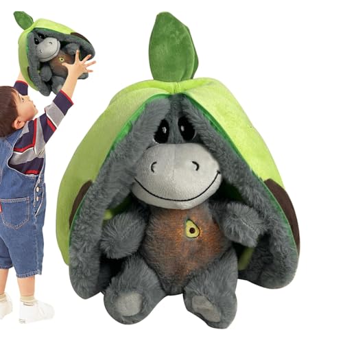 Comforting Kids Toy, Plush Donkey with Music, Sleep Relaxation Toy, Calming Nightlight Plush, Sensory Plush Animal, Soft Cuddle Buddy, Educational Sleep Toy, Gentle Breathing Motion, Nighttime Comfort von Mlllokfki