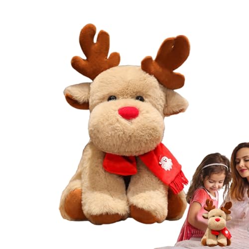 Cute Stuffed Reindeer Toy, Reindeer Plush for Christmas, Soft Christmas Deer Plush, Reindeer Doll for Toddler, Holiday Reindeer Plush Toy, Kids Reindeer Plush, Plush Reindeer Toy for Holiday von Mlllokfki