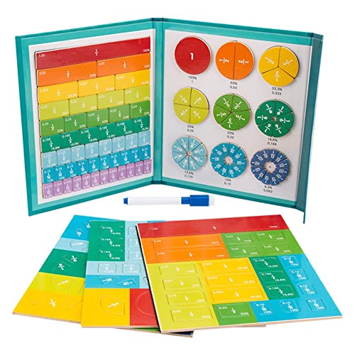 Math Games for School, Fraction Educational Tools, Magnetic Fraction Manipulatives, Wooden Math Manipulative Set, Elementary Learning Games, Magnetic Educational Manipulatives, Math Fraction Learning von Mlllokfki