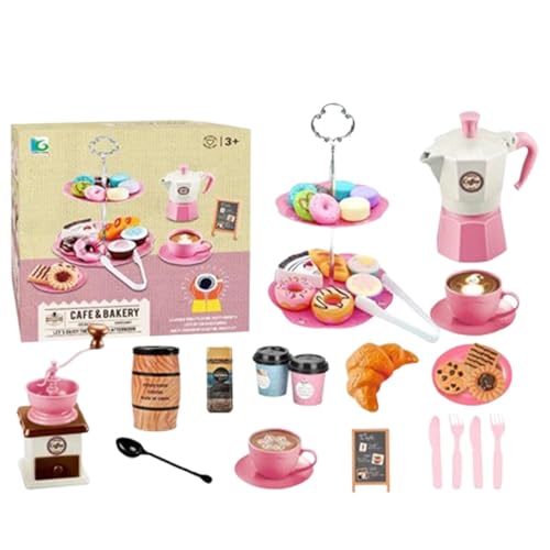 Mlllokfki Pretend Tea, Princess Tea Set, Kitchen Toy Set, Kids Tea , Family Tea, Friends Tea Time, Toddler Kitchen Toy, Pretend Kitchen , Lernset für Mädchen und von Mlllokfki