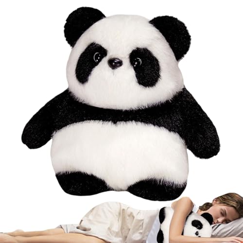 Mlllokfki Reversible Panda Plush | Double-Sided Panda Toy | Panda Plush Toy, Soft Panda Doll Comfortable Panda Toy Zipper Panda Doll Panda Bookshelf Decor Panda Windowsill Plush Plush Dog Toy von Mlllokfki