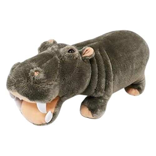 Mlllokfki Sensory Comfort Plush, Throw Pillow Hippo, Vivid Expression Plushie, Zoo Animals Plushies, Imaginative Play Toy, Teacher Student Award, Soft Hippo Plush, Kids Comfort Toy for Kids von Mlllokfki