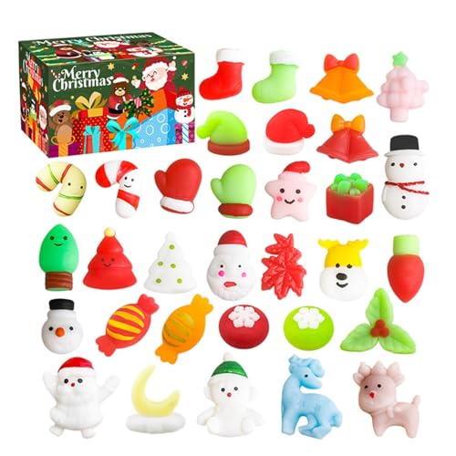 Mlllokfki Sensory Stress Balls, Holiday Figuren, Soft Stress Toys, Christmas Theme Set, Fidget Stress Ball, Christmas Sensory Toys, Figure Set, Holiday Fidget Figures for Holiday Birthday von Mlllokfki