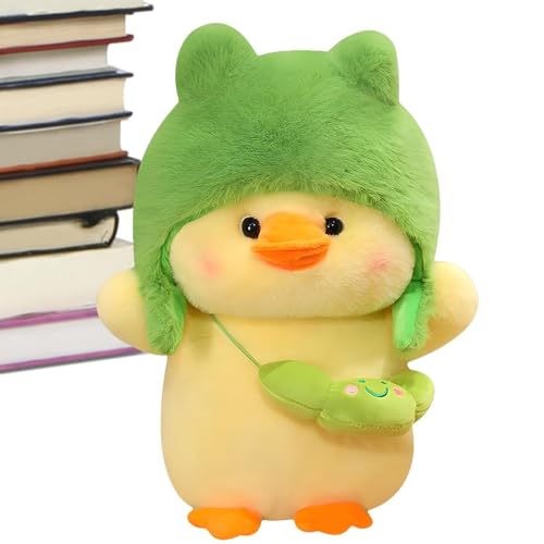 Mlllokfki Simulation Cuddly Toy, Stuffed Duck Toy, Animal Plush Toys, Decoration Stuffed Animal 5.91x4.72x9.45 Inches for Girls and Boys, Cute Teddies Yellow, White von Mlllokfki