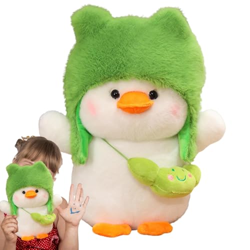 Mlllokfki Simulation Cuddly Toy, Stuffed Duck Toy, Animal Plush Toys, Decoration Stuffed Animal 5.91x4.72x9.45 Inches for Girls and Boys, Cute Teddies Yellow, White von Mlllokfki