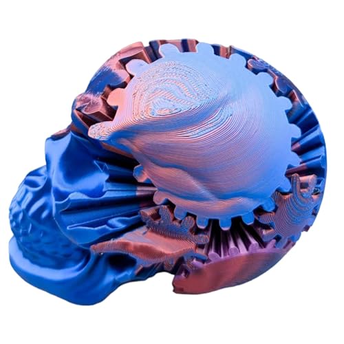 Mlllokfki Stress Relief Toys, Whirling Wonder Fidget, 3D Print Skull, Fidget Stress Relief, Desktop Stress Toy, Adult Fidget Toys, Unique Desk Gadget, Fidget for Adult von Mlllokfki