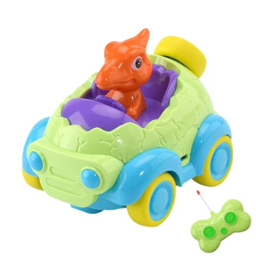 Mlllokfki Toddler Remote Control, Rechargeable Dinosaur Car, Cartoon RC Car, Imagination Boost Toy Indoor Outdoor Car Kids Remote Car Dinosaur Transport Toy Rechargeable Toddler Toy von Mlllokfki