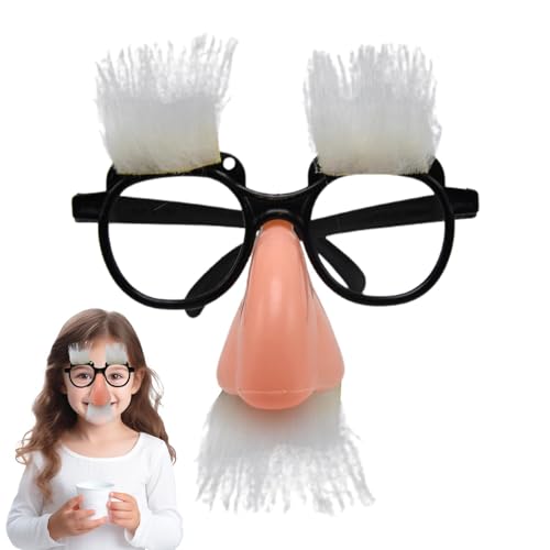 Mustache Gläser für Partys, Halloween Party Props, Novelty Kostüm Zubehör, Funny Glasses, Themed Party Glasses, Adult Kostüm Zubehör, Kostüm für Masquerade Glasses von Mlllokfki