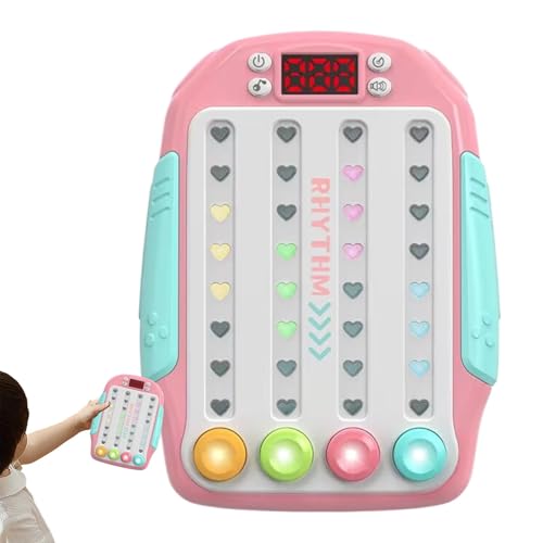 Rhythm Game Machine, Handheld Pop Fidget Game, Kids Rhythm Game Toy, Musical Challenge Toy, Quick Push Game, Fun Rhythm Game for Kids, Interactive Game for Boys and Girls, Portable Rhythm Game, von Mlllokfki