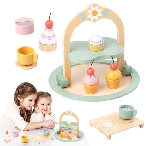 Teeset für Kinder | Spielküche aus Holz | Teeset für Mädchen, Teeset für Mädchen Tea Set Tea Tea von Mlllokfki