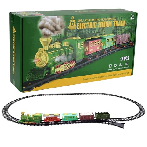 Train Toy Set, Cargo Car Tracks, Railway Kits Lights, Sound Locomotive Tracks Preschool Train Activities Train Carriages Lights Railway Toy Car Locomotive Sound Toy Preschool Learning Train von Mlllokfki